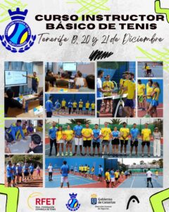 CURSO INSTRUCTOR BÁSICO DE TENIS TENERIFE 2025
